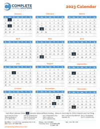 Tax Guide & Calendar